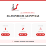 Calendrier des inscriptions 2026
